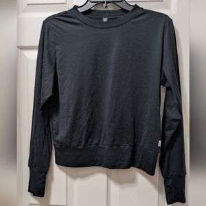 Vuori Daydream Crew Sweater Top Black Heather Size Small S